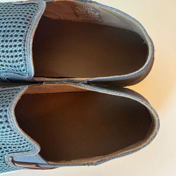 OluKai Womens Pehuea Shoes Size 10 Grey Slip-On Casual Mesh Drop Heel Sneakers - Picture 4 of 8